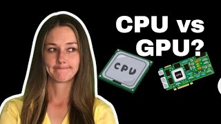 CPU vs GPU Whats the difference nvidia ryzen intel radeon rtx GeForce 4090 i7 i5 AI ML [upl. by Schnurr]