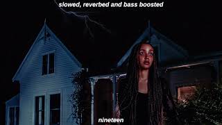 pinkpantheress  nineteen slowed  reverbed  bass boosted with lyrics [upl. by Annabela745]