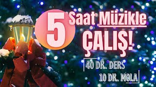 🎵 MÜZİKLİ 40 DAKİKA POMODORO SAYACI SAATİ ZAMANLAYICISI  5 SAAT [upl. by Nosduj946]