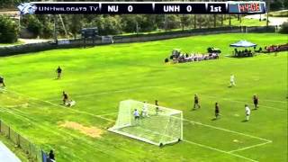 UNH Womens Soccer Jordyn Krall scores against Northeastern 091111 [upl. by Anitnas221]