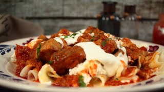 Hungarian Catfish Paprikash with Farmers Cheese Noodles Harcsapaprikás Túróscsuszával [upl. by Holofernes23]