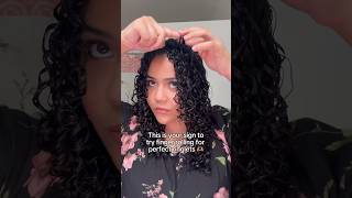 ✨Finger rolling  perfect ringlets every time 👏🏼 curlyhairtips definedcurls curlyhairtutorial [upl. by Pampuch]