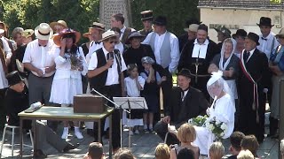 Mariage à lancienne à SaintMoreil  Creuse  le 4 août 2007 [upl. by Oiramrej]