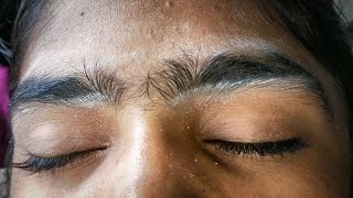 Eyebrows Threading करना सीखें।  Heavy Hair Growth Eyebrows [upl. by Nale138]