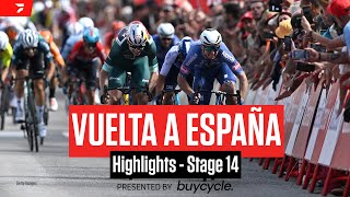 Vuelta a España 2024 Stage 14 Highlights [upl. by Harmaning]