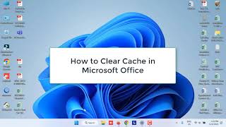 Solved How to Clear Cache in Microsoft Office [upl. by Notsnarc]