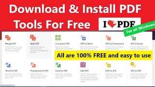 ILovepdf Desktop App for PC  install i love pdf tools on pc  Download ILovePDF ilovepdf [upl. by Eidissac813]