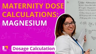 Magnesium Maternity Dose Calculations for Nursing Students  LevelUpRN [upl. by Catarina]