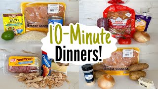 10 MINUTE RECIPES  5 Tasty amp QUICK Dinner Ideas  Best Home Cooked Meals Made EASY  Julia Pacheco [upl. by Samohtnhoj]