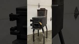 Mini Wood stove build Part 1 Built from scraps for the Mini Cabin Needs cleaned and painted [upl. by Eisak716]