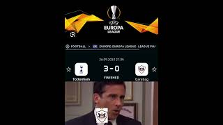 viral europaleague league phase results tottenham fcsb win rfs qarabağ lose [upl. by Timothea]