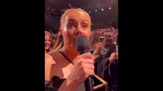 Adele singing in the audience with fans  Feb 2024 [upl. by Conant]