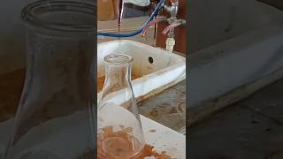 Chemistry practical  standardisation of KMNO4 solution  titration chemistry shorts science [upl. by Akinad46]