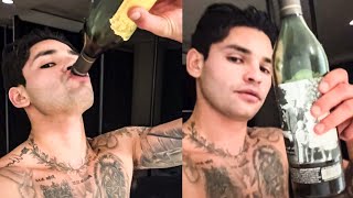 Ryan Garcia DRUNK Training for Devin Haney DOWNS Bottle of WINE by himself in CAMP amp goes on RANT [upl. by Ahidam]