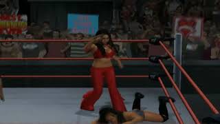 Brie Bella vs Gail Kim  WWE SmackDown vs Raw 2010 [upl. by Alegnatal]