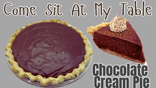 Chocolate Cream Pie  An OldFashioned Creamy Chocolate Pie [upl. by Fogarty]