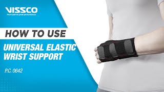 How to Wear and When to Use Wrist Support  Vissco Universal Elastic Wrist Support [upl. by Kokoruda]