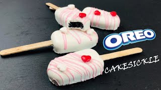 OREO CAKESICLES  NO OVEN CAKESICLES  EASY NO BAKE CAKESICLES [upl. by Harness176]