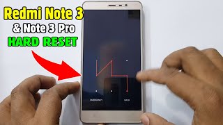 Redmi Note 3 Note 3 Pro Hard Reset Pattern Unlock Easy Trick With Keys [upl. by Airogerg]