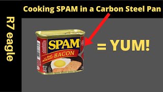 How to Cook SPAM in a Carbon Steel Pan  SPAM [upl. by Durr]