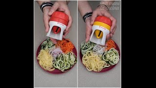 Vertigo e Inserto Tagliatelle Spiralino Handy Spiral Spiralizer Set Fantasie di Verdure Tupperware [upl. by Homovec]