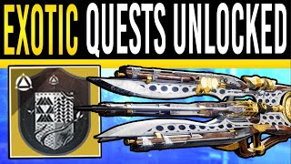 Destiny 2 ALL FINAL SHAPE EXOTIC QUESTS  Everything You Need to Get Them NOW Post Campaign [upl. by Eislel967]