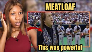 Meat Loaf sings The US National Anthem Star Spangled Banner 🇺🇸REACTION [upl. by Drawd83]