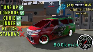 Gearbox Toyota Vellfire Car Parking Tune UpLonggok [upl. by Halbeib]