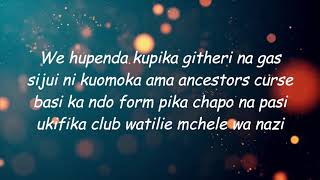 MATATA  CHINI CHINI LYRICS ft MEJJA [upl. by Krik]