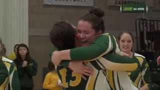 NDSU Volleyball Defeats IUPUI 30 on Senior Night [upl. by Esihcoc]