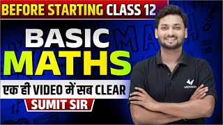 Class 12th Maths Complete Basics in One Video  UP Board Class 12 Maths  English Medium [upl. by Veronike499]