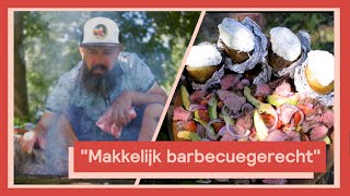 Gepofte aardappelen met gegrilde diamanthaas 4  Campingkoken met Ramon [upl. by Levy]