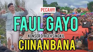 Pecah Faul Lida bawa lagu Minang Ciinan Bana  konser di Aceh Singkil [upl. by Drucill]