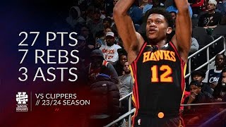 DeAndre Hunter 27 pts 7 rebs 3 asts vs Clippers 2324 season [upl. by Tol206]