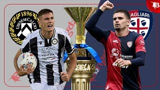 Football commentary on Udinese vs Cagliari on October 25 [upl. by Nairrad]