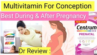 Centrum Prenatal Multivitamin Benefits Usage and Dosage Vitamin For conception during Pregnancy [upl. by Odlonra]