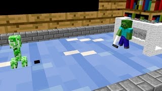 Monster School Ice Hockey  Minecraft Animation [upl. by Huba]