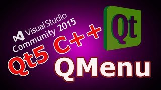 Qt5 C Creating Menu And Toolbar QMenu 13 [upl. by Perseus356]