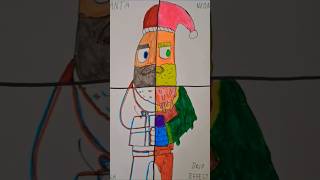 Drawing santa in 4 styles✨️ art drawing [upl. by Eneres]