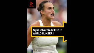 Aryna Sabalenka BECOMES WORLD NUMBER 1 🎾 arynasabalenka tennis [upl. by Egarton39]