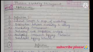 Pharmaceutical marketing management Introduction ll Unit 1 ll Part 1 [upl. by Marice]