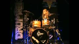 Jessica De Vries  Drum Solo  AUDW 2010 Part 1 [upl. by Norreht]