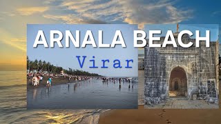 Arnala beach ⛱️  Virar West Arnala beach  VasaiVirar beaches  Mumbai  Devicharan Yadav Vlog [upl. by Luckin136]