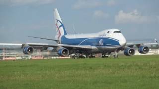 CargoLogicAir B747 GCLAA Landing  Hamburg Airport [upl. by Bret]