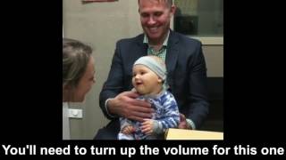 Deaf kid hearing for the first time [upl. by Gruber686]