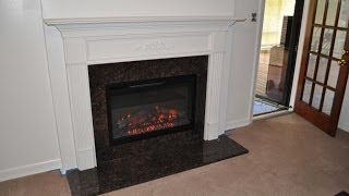 Wood Burning to Electric Fireplace Conversion [upl. by Myrta470]