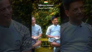 🇮🇳 Officer VS Jawan 🔥 ll Indian Army ll Military Journey ll indianarmy shorts [upl. by Sayer]