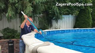 How to Vacuum a Sharkline Above Ground Pool [upl. by Fania]