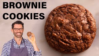 EASY Brownie Cookies Recipe [upl. by Fast]