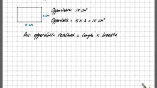 Oppervlakte rechthoek [upl. by Otreblanauj]
